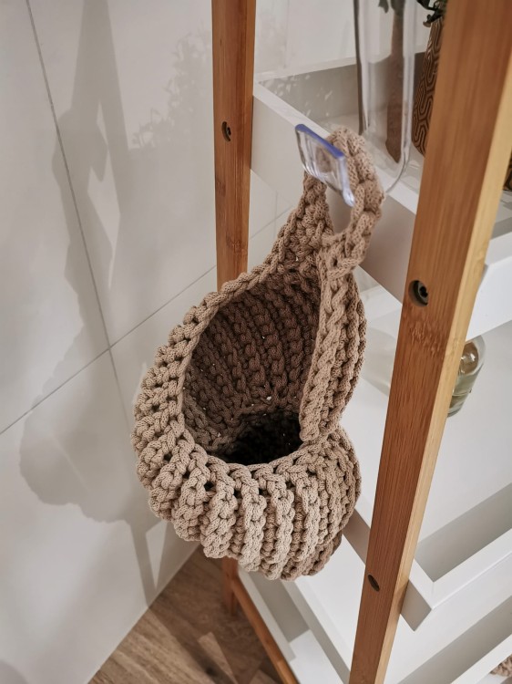 kosz muszla boho dekoracja